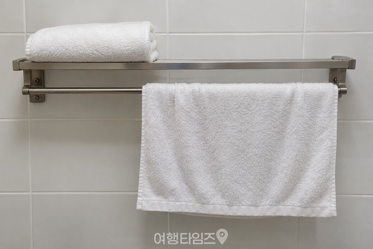 마른 수건과 젖은 수건을 나누어 두는 모습 / 기사 이해를 돕기 위한 생성형 이미지