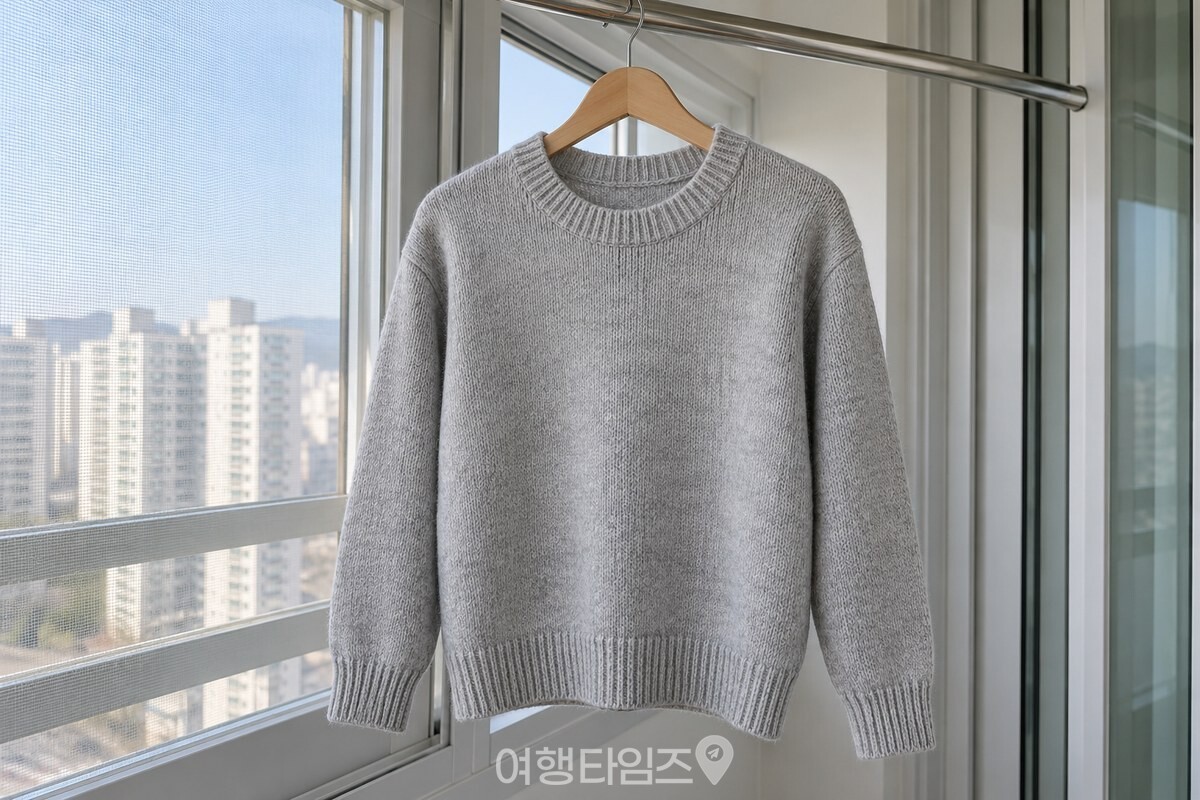 베란다 창가에 잠시 걸어 둔 니트 / 기사 이해를 돕기 위한 생성형 이미지