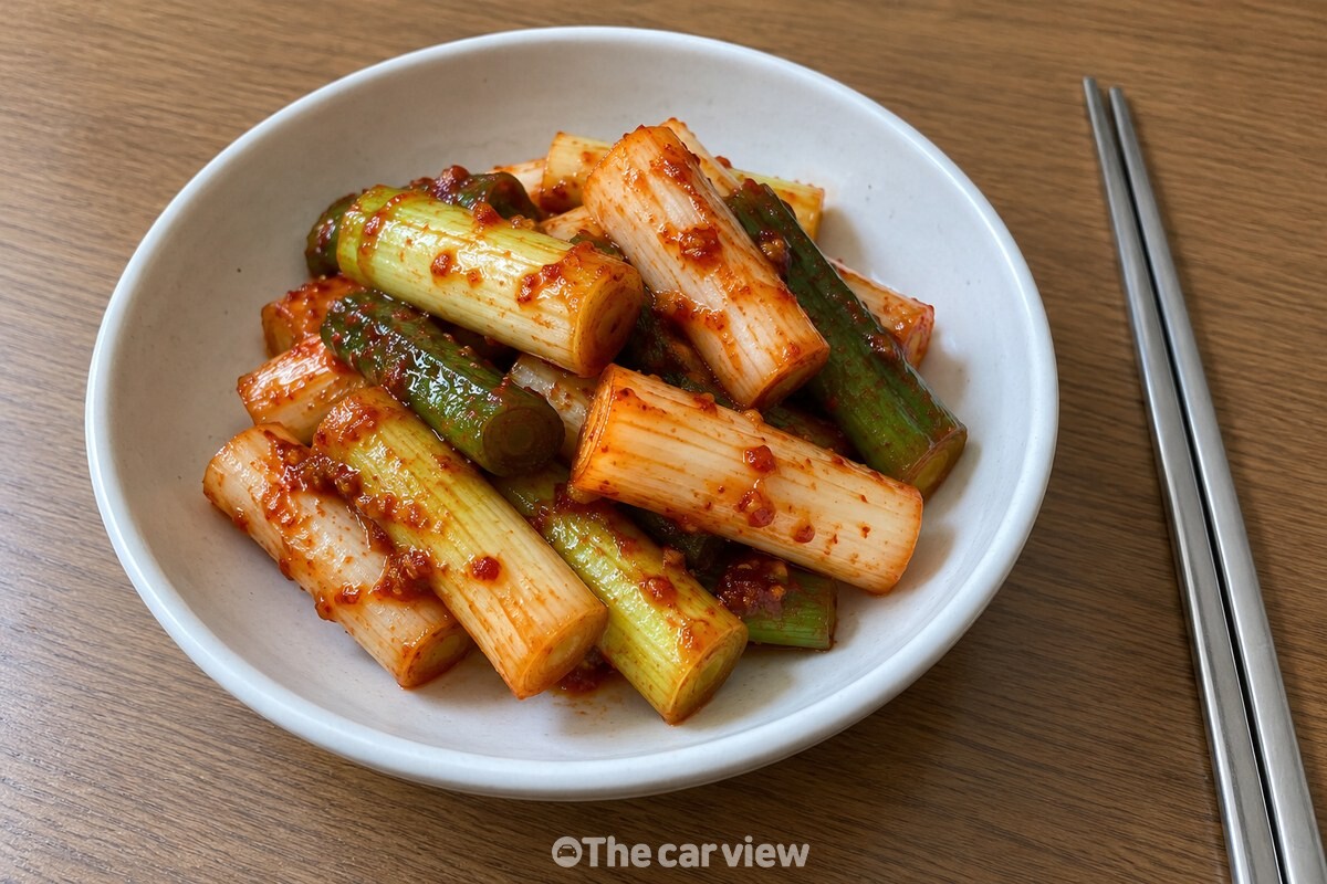 양념을 고르게 입힌 완성 대파찜 / 기사 이해를 돕기 위한 생성형 이미지
