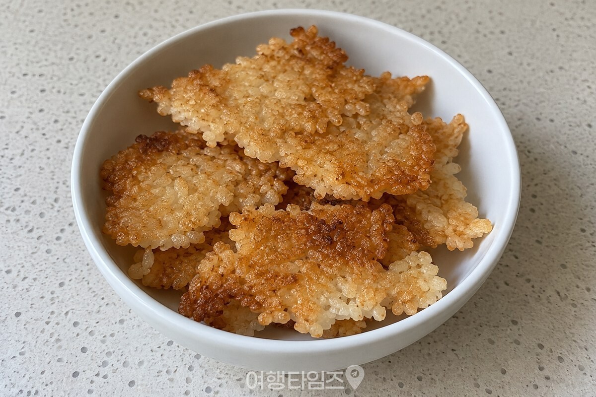 노릇하게 구워진 누룽지 조각 / 기사 이해를 돕기 위한 생성형 이미지
