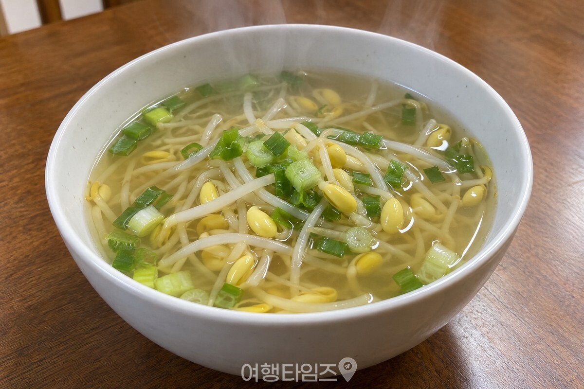김이 오르는 콩나물국 한 그릇 / 기사 이해를 돕기 위한 생성형 이미지