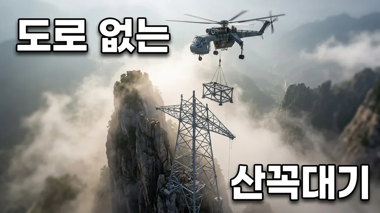 도로도 없는 산꼭대기에 송전탑은 대체 어떻게 세웠을까
