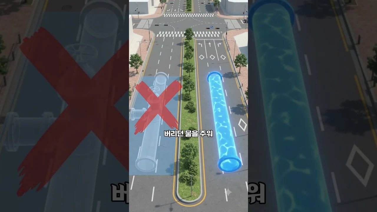 대구 달구벌대로에 뿌리는 물은 수돗물이 아닙니다