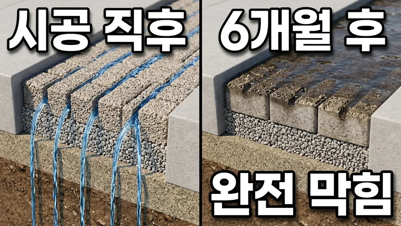 서울시가 깐 '비 마시는 보도블록', 6개월 만에 전부 막힌 이유