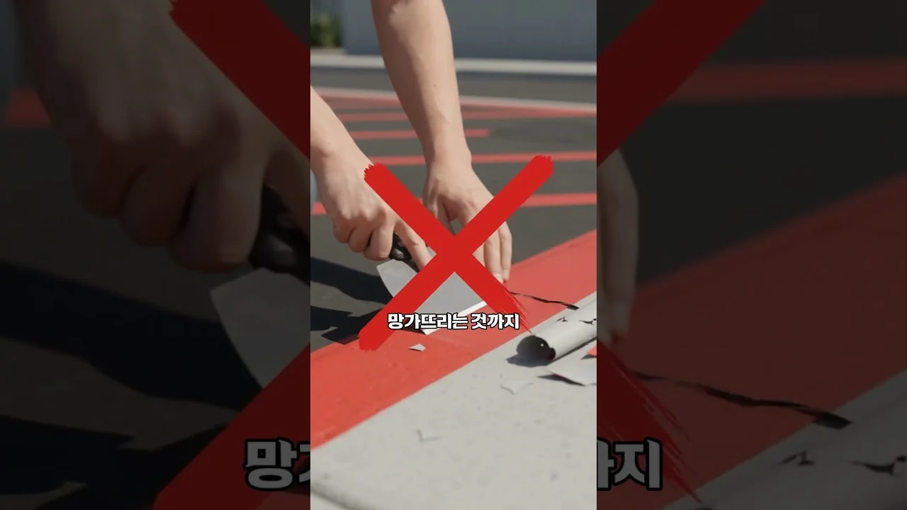 아파트 현관 앞 빈 네모에 차를 대면 벌어지는 일