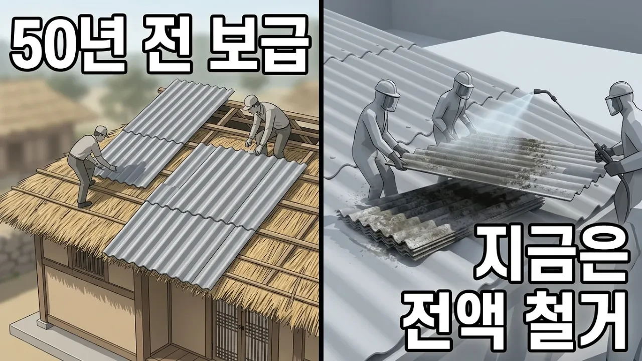 50년 전 보급한 슬레이트 지붕을 왜 지금 국가가 직접 철거할까