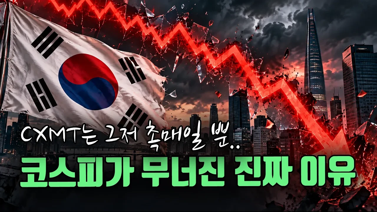 코스피가 무너진 근본적인 이유 (CXMT 아님)