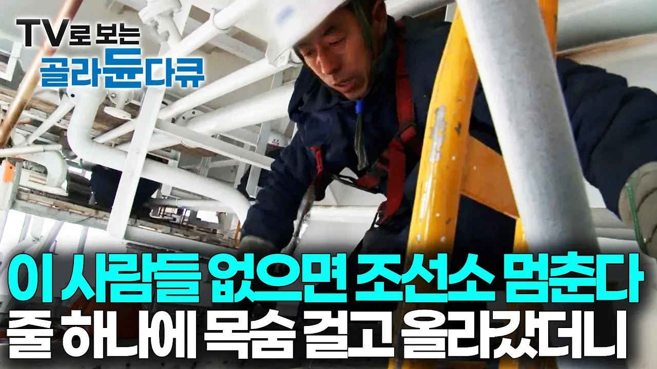 바닥 없는 허공 35m에 길을 놓다: 조선소 비계 발판공의 위험한 노동